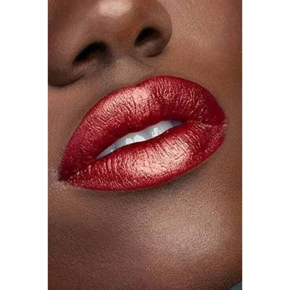 Maybelline lipstick Color Sensational Metallic Hot Lava 962, warm orange red